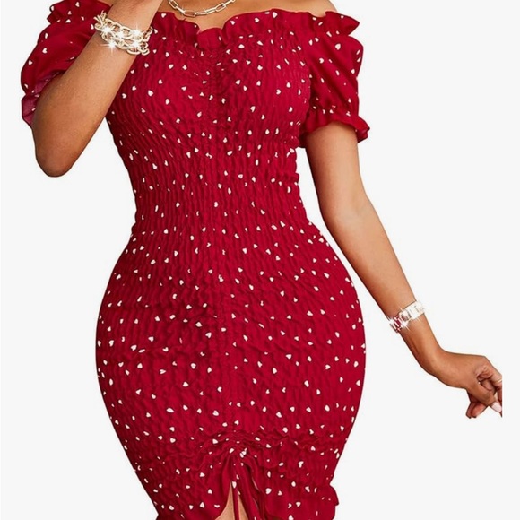 Red body con Dress M - Picture 10 of 11